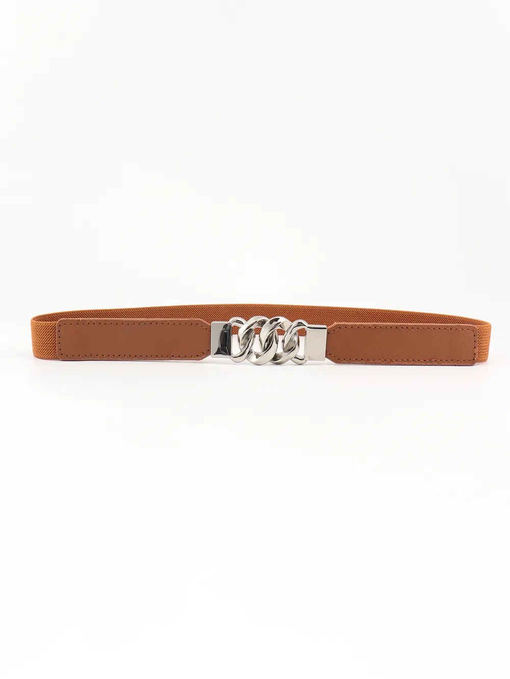 Zinc Alloy Buckle Elastic PU Belt, image 34