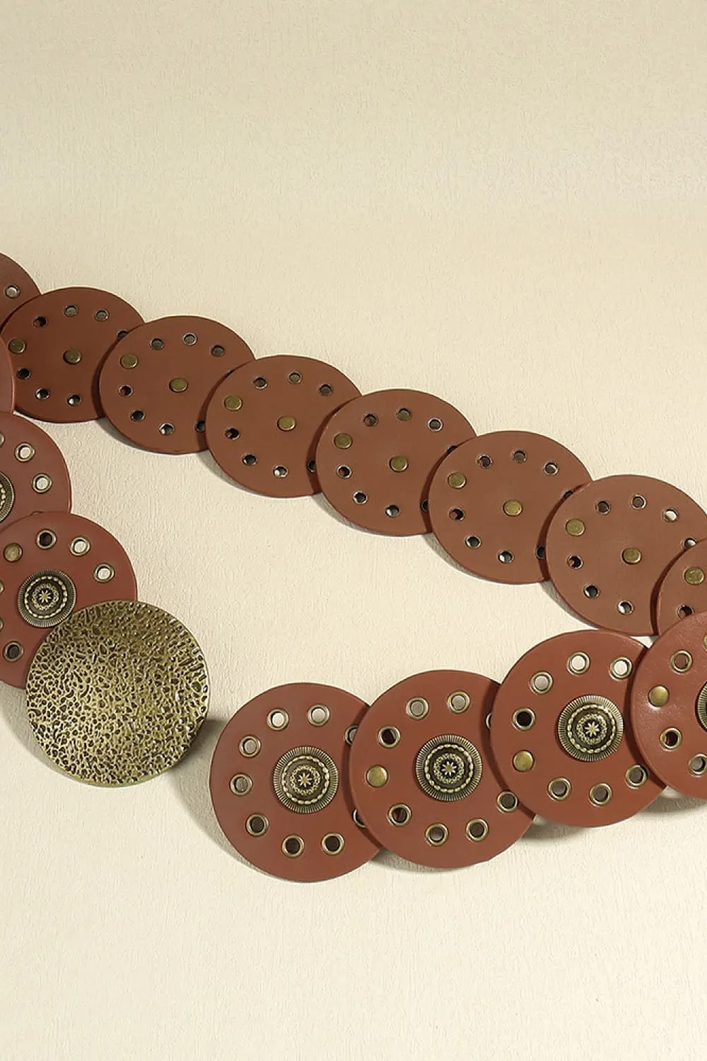 Round Shape PU Leather Belt, image 17