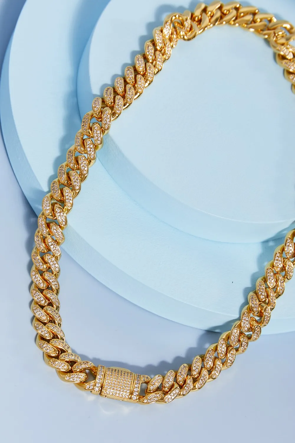 Brass Curb Chain Necklace, image 3