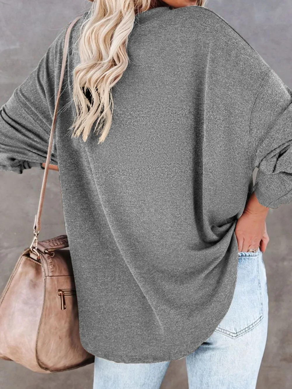 Buttoned Drop Shoulder Top, image 16