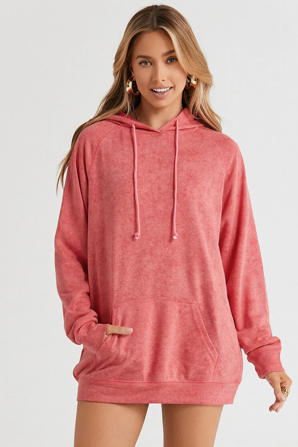 Long Sleeve Front Pocket Hoodie, image 5