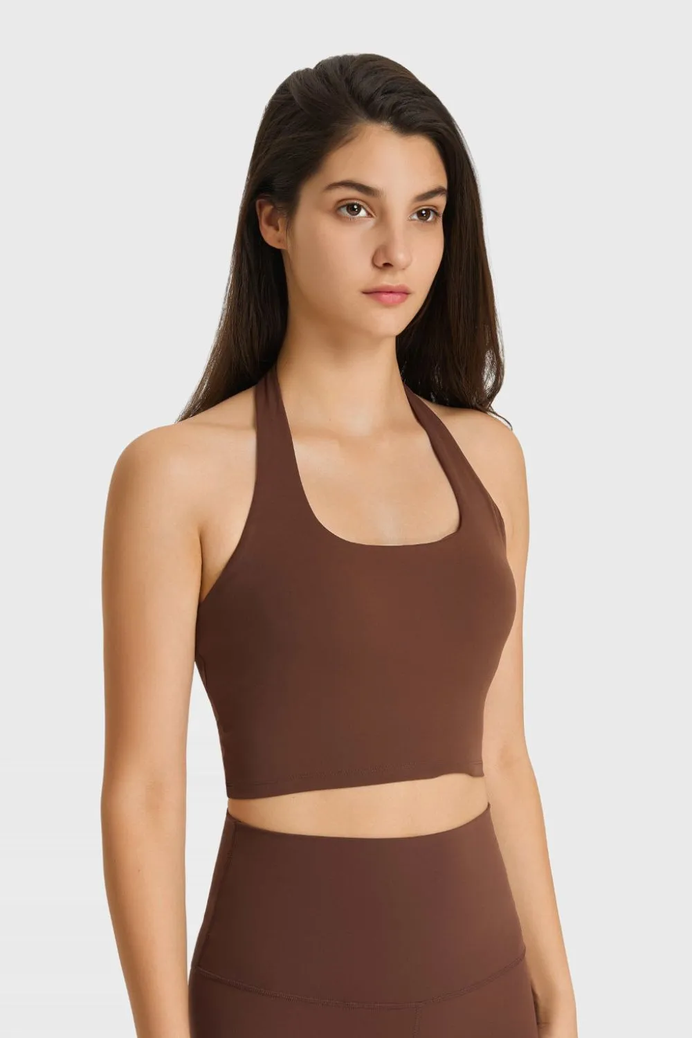 Breathable Halter Neck Sports Bra, image 8