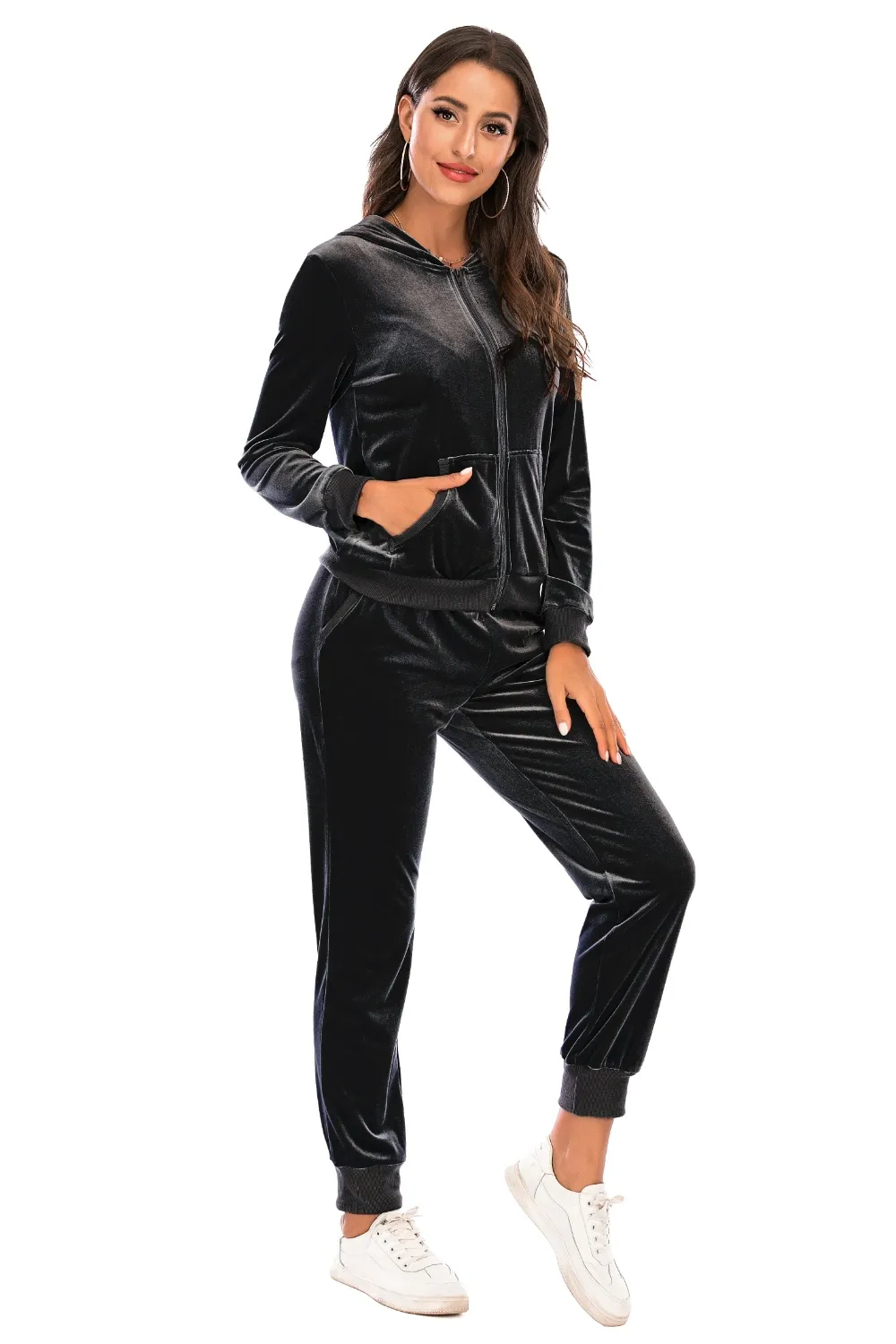 Zip-Up Hooded Jacket and Pants Set, image 11