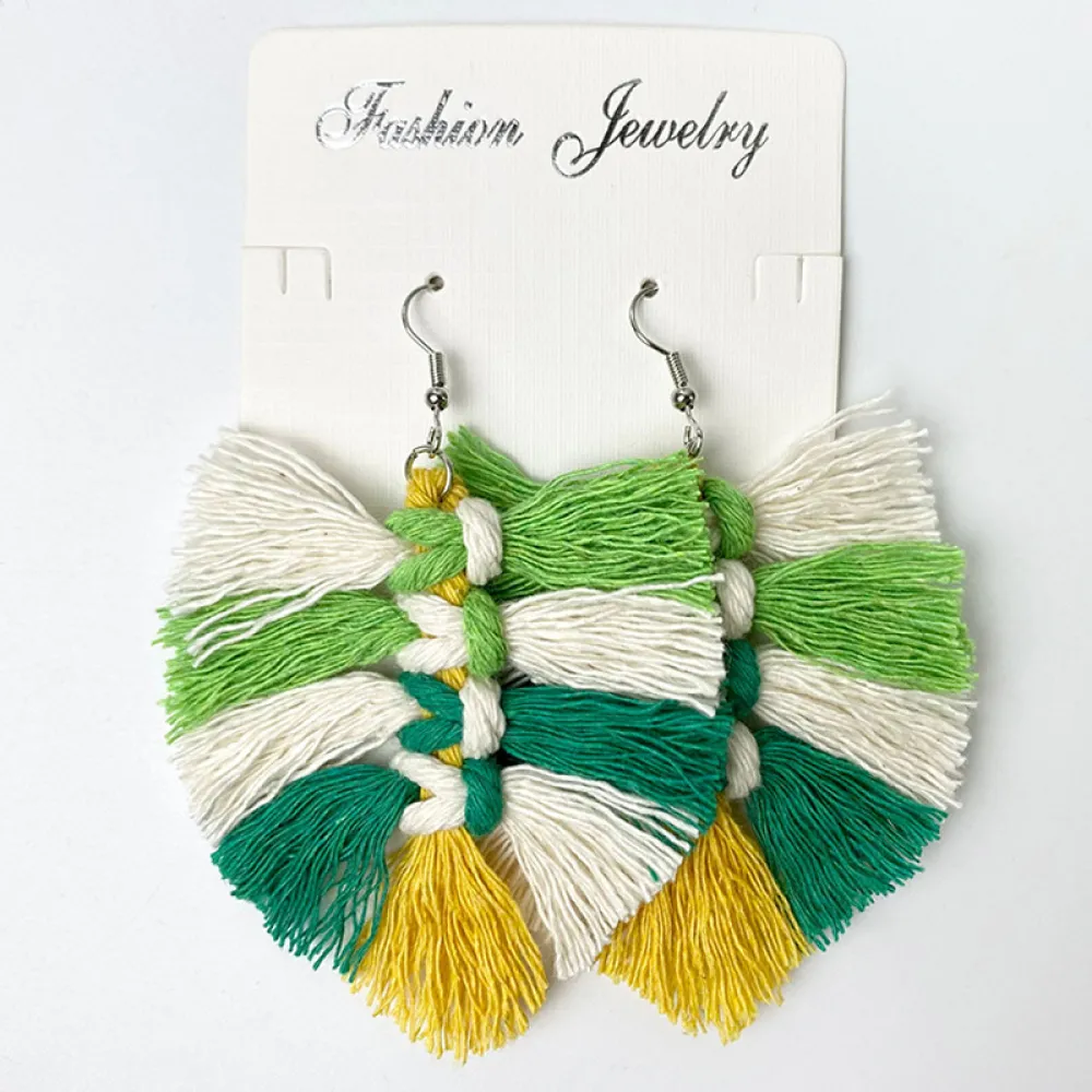 Fringe Detail Dangle Earrings, image 4