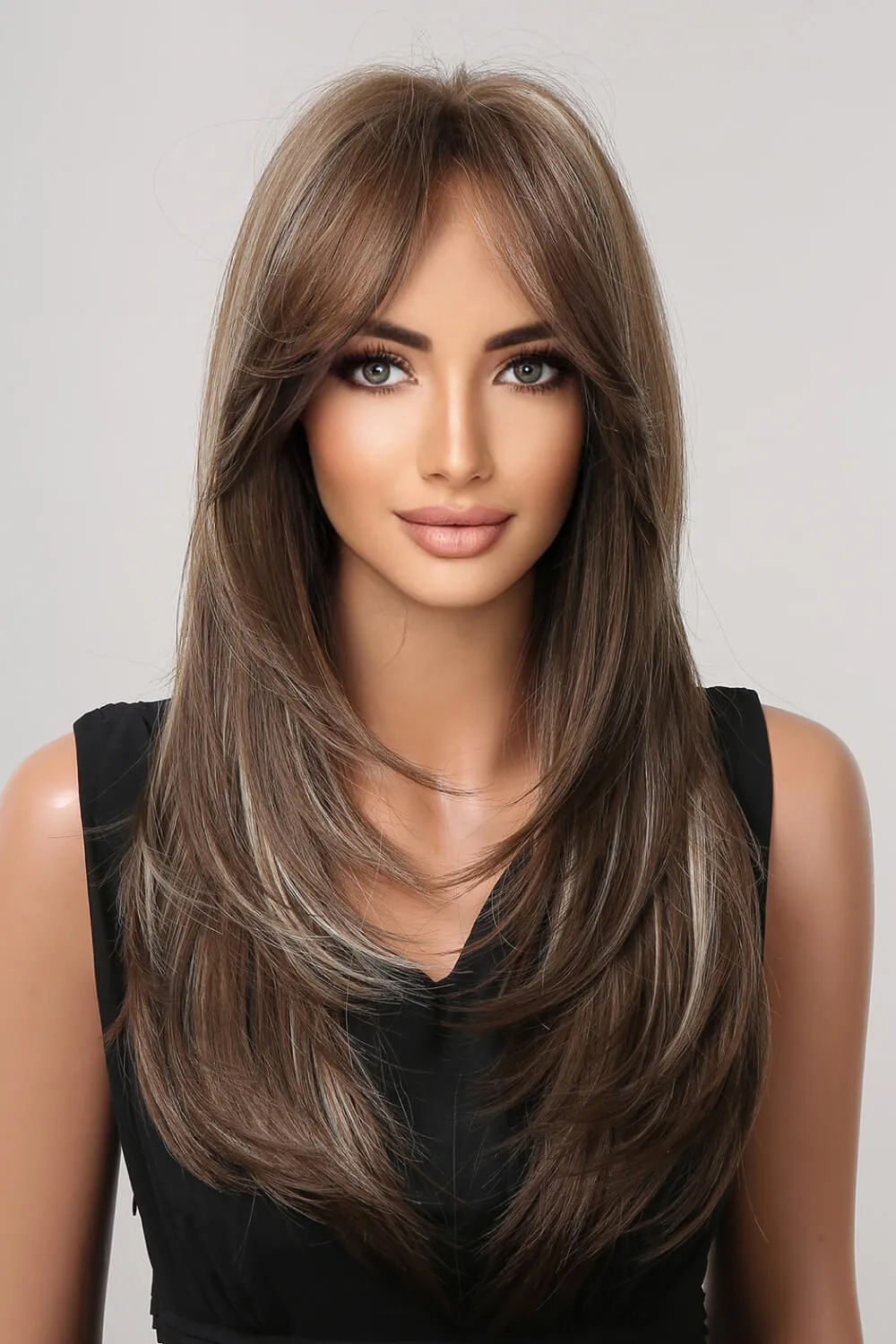 13*1" Full-Machine Wigs Synthetic Long Straight 22", image 2