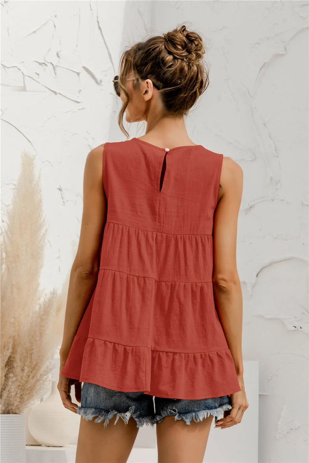 Round Neck Tiered Tank, image 9