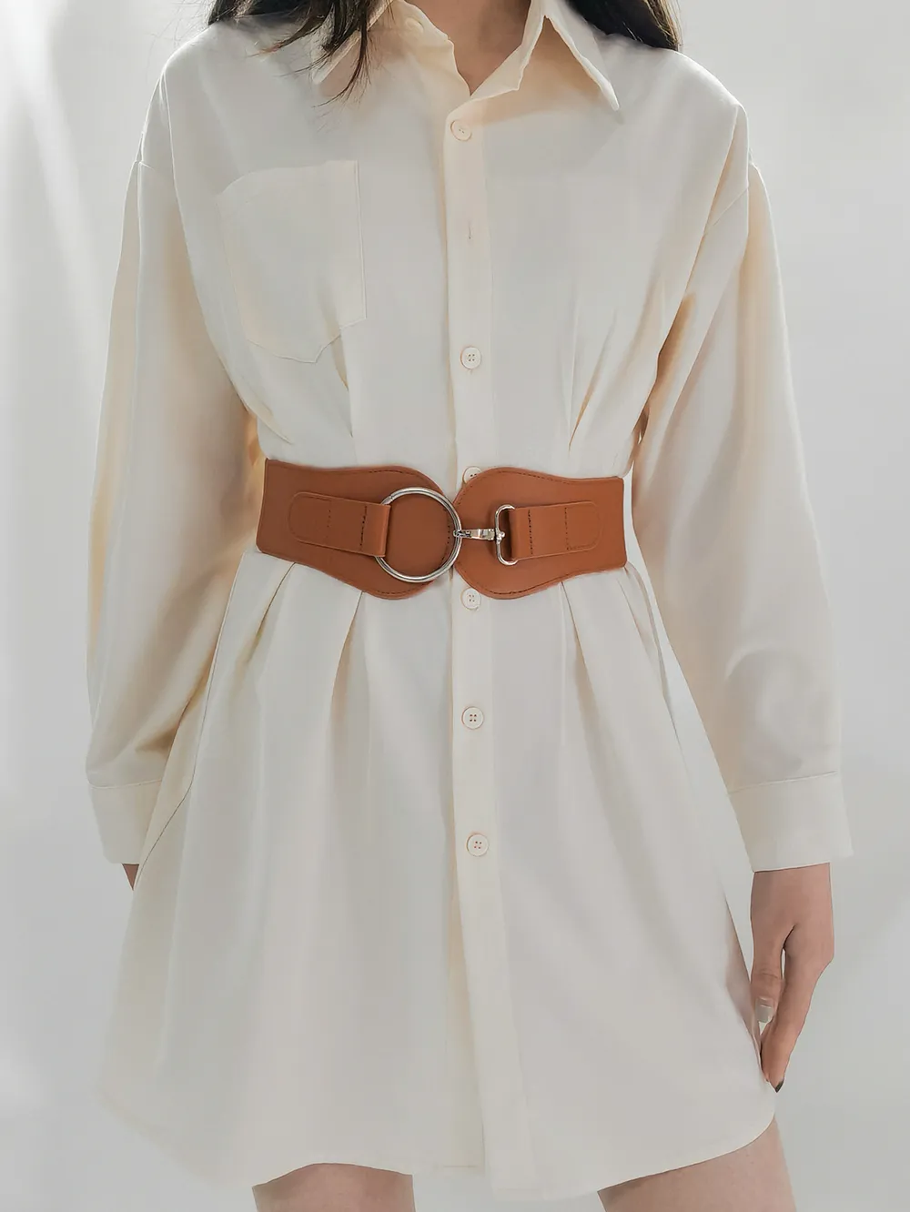 PU Elastic Wide Belt, image 5