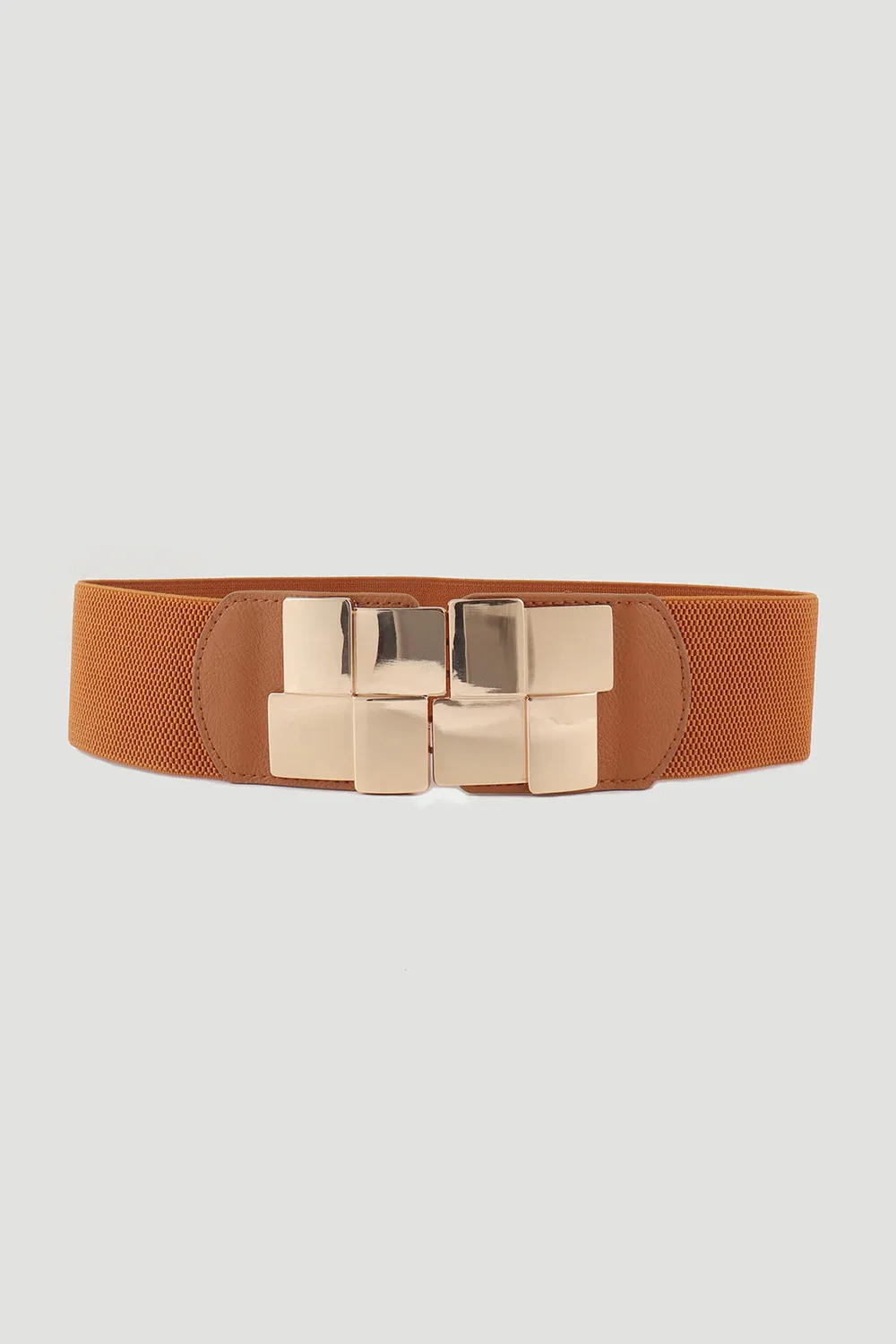 Geometric Buckle Elastic Wide Belt, image 10