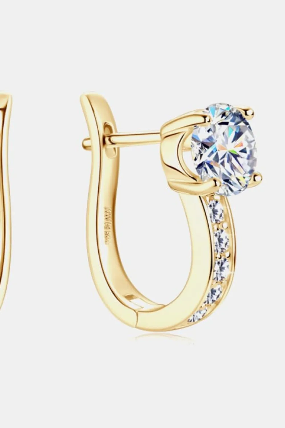2 Carat Moissanite 925 Sterling Silver Earrings, image 4