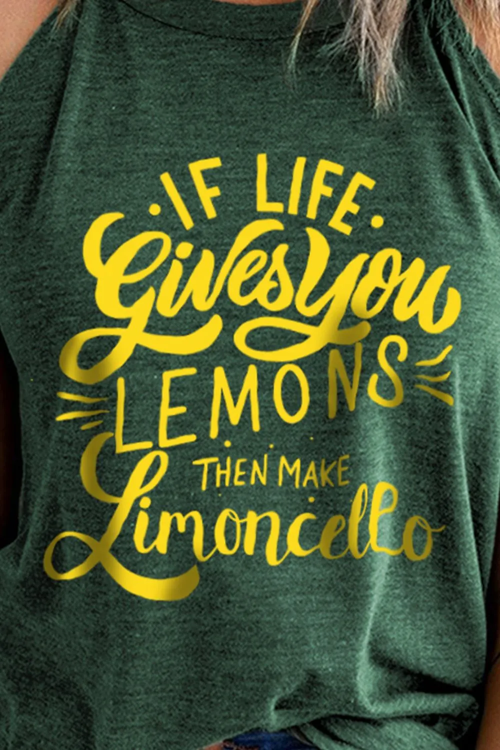 Slogan Graphic Round Neck Tank, image 2