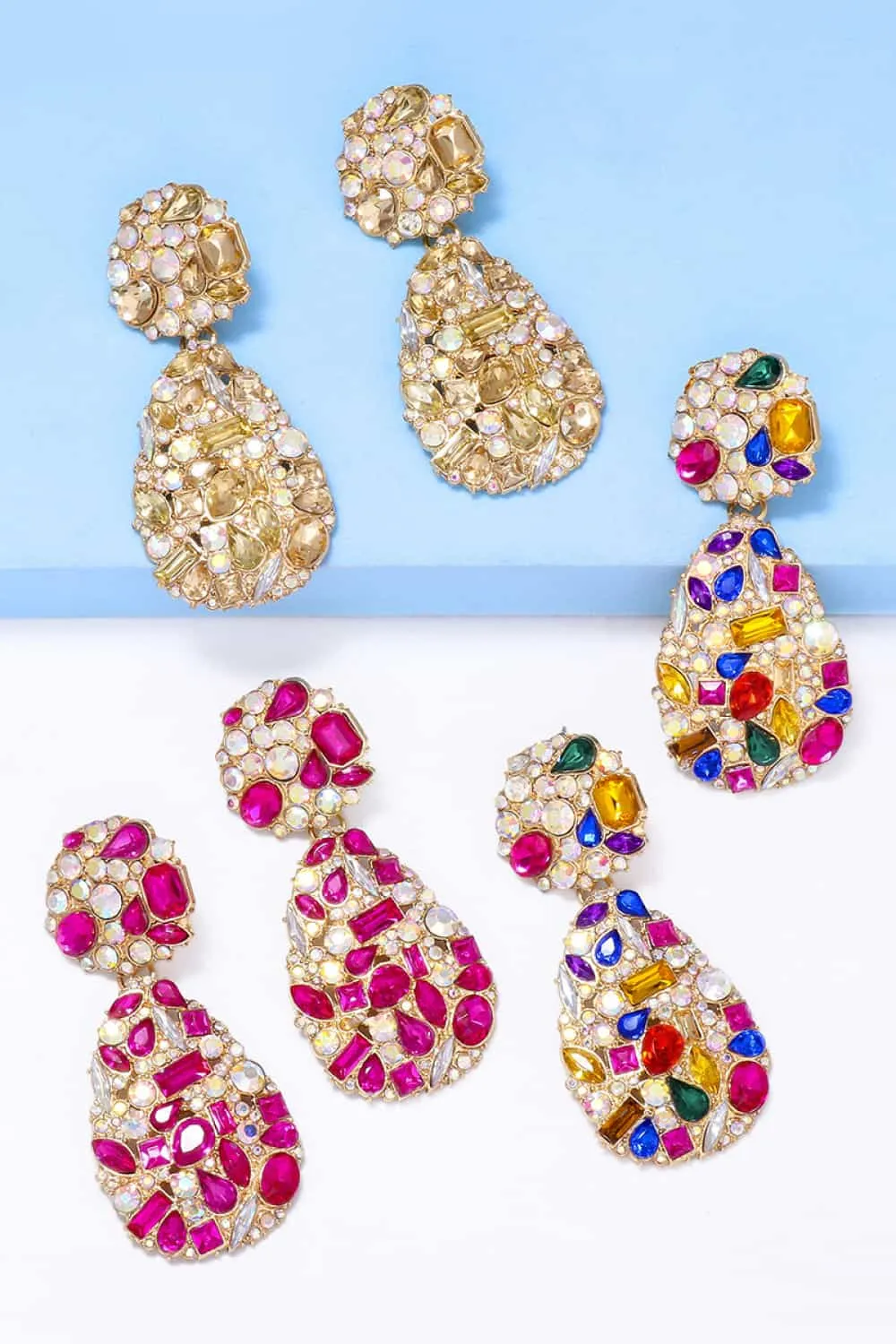 Teardrop Shape Zinc Alloy Dangle Earrings, image 10