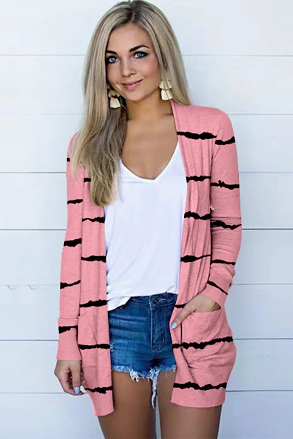 Printed Long Sleeve Cardigan, image 11