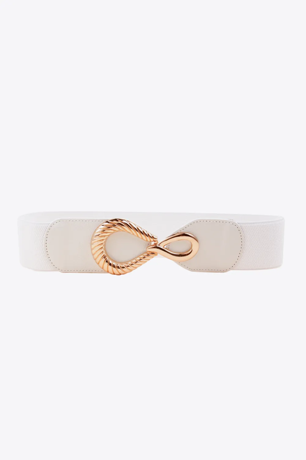 Ribbed Alloy Buckle Elastic Belt, image 7