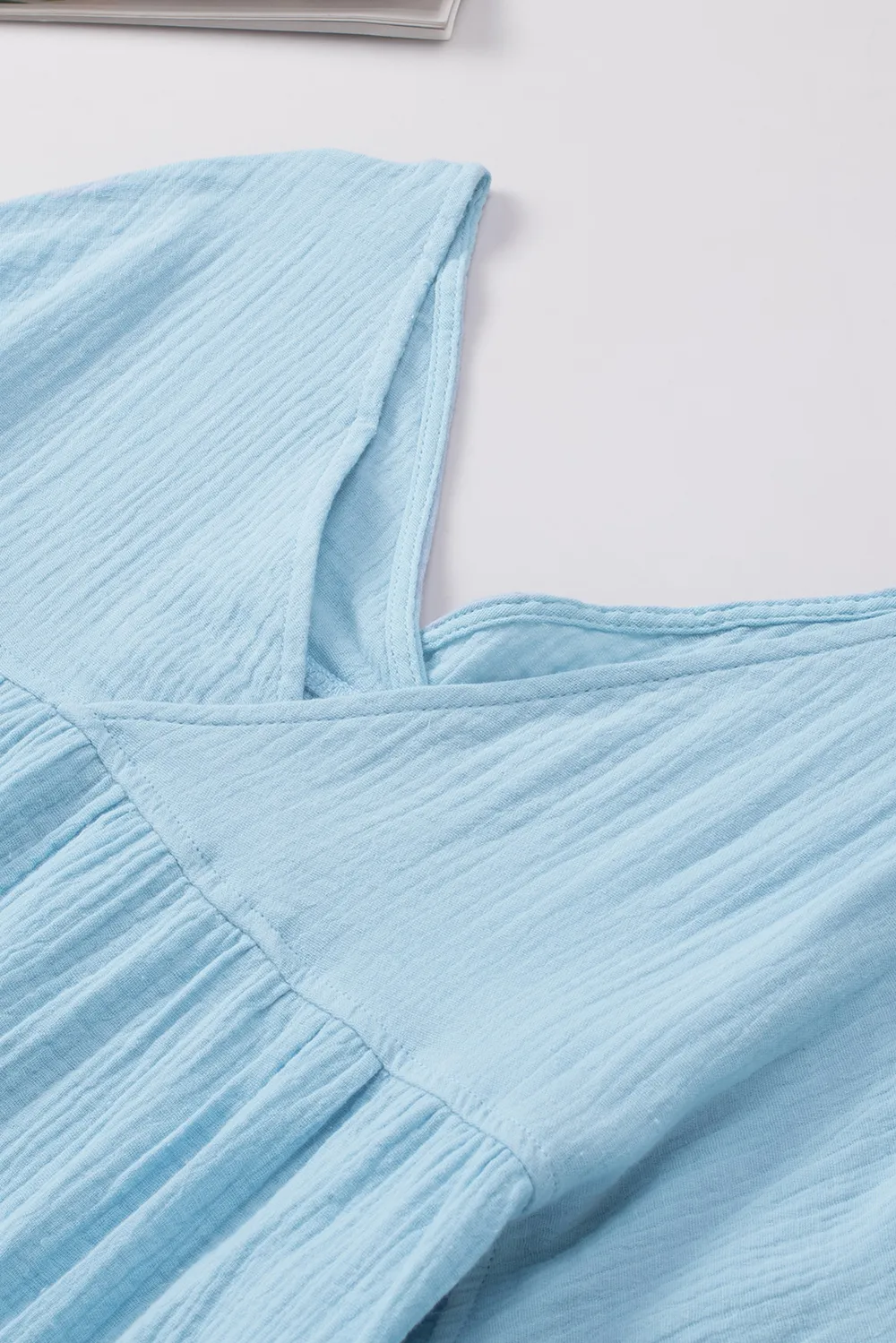 Dropped Shoulder V-Neck Blouse, image 29