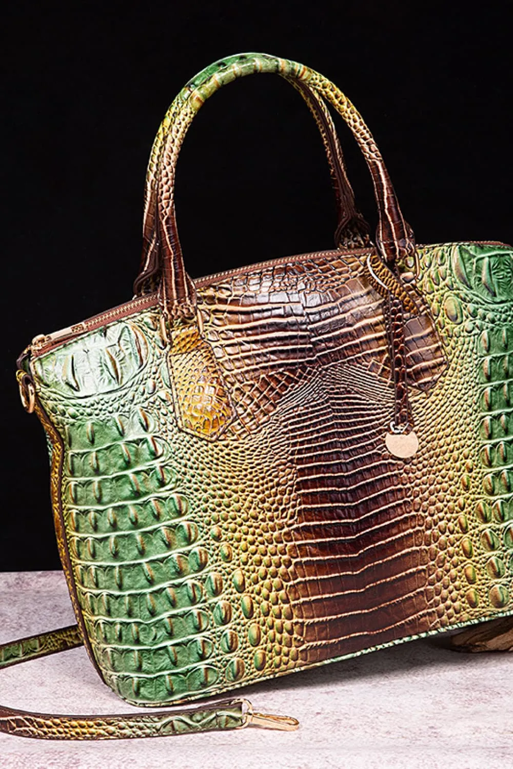 Gradient PU Leather Handbag, image 11
