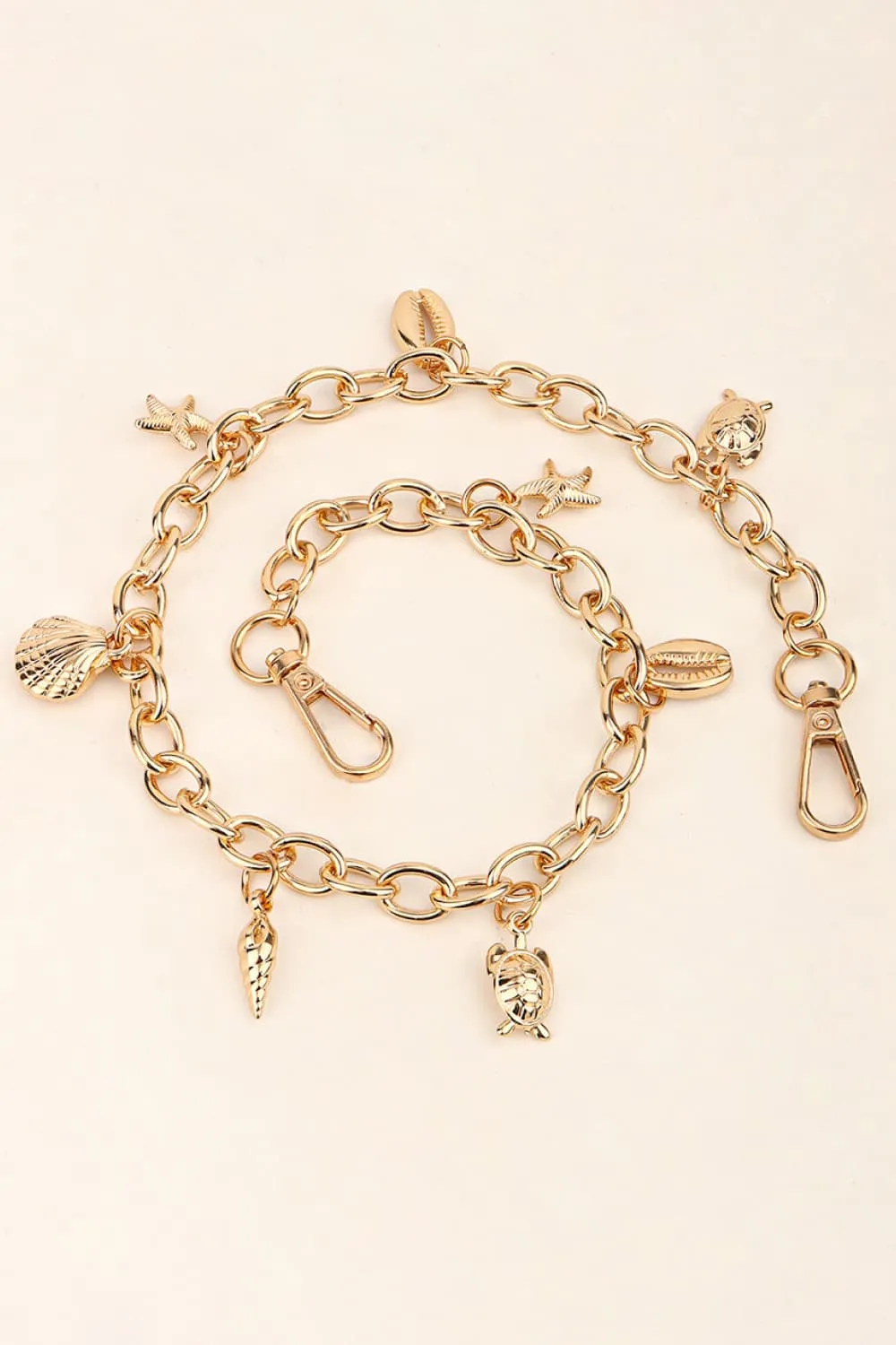 Sea Element Charm Iron Chain Belt, image 4