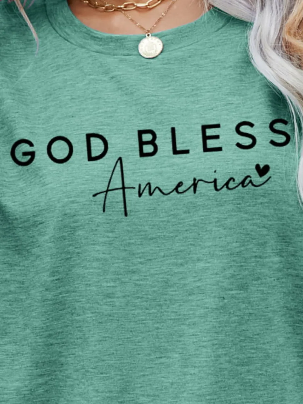 GOD BLESS AMERICA Graphic Short Sleeve Tee, image 13