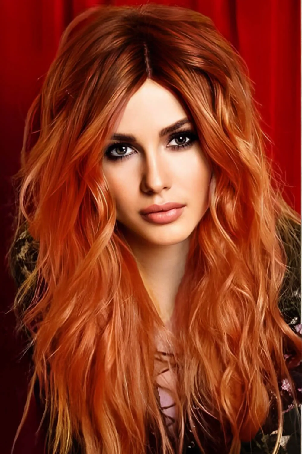 13*2" Lace Front Wigs Synthetic Long Wave 24" 150% Density, image 5