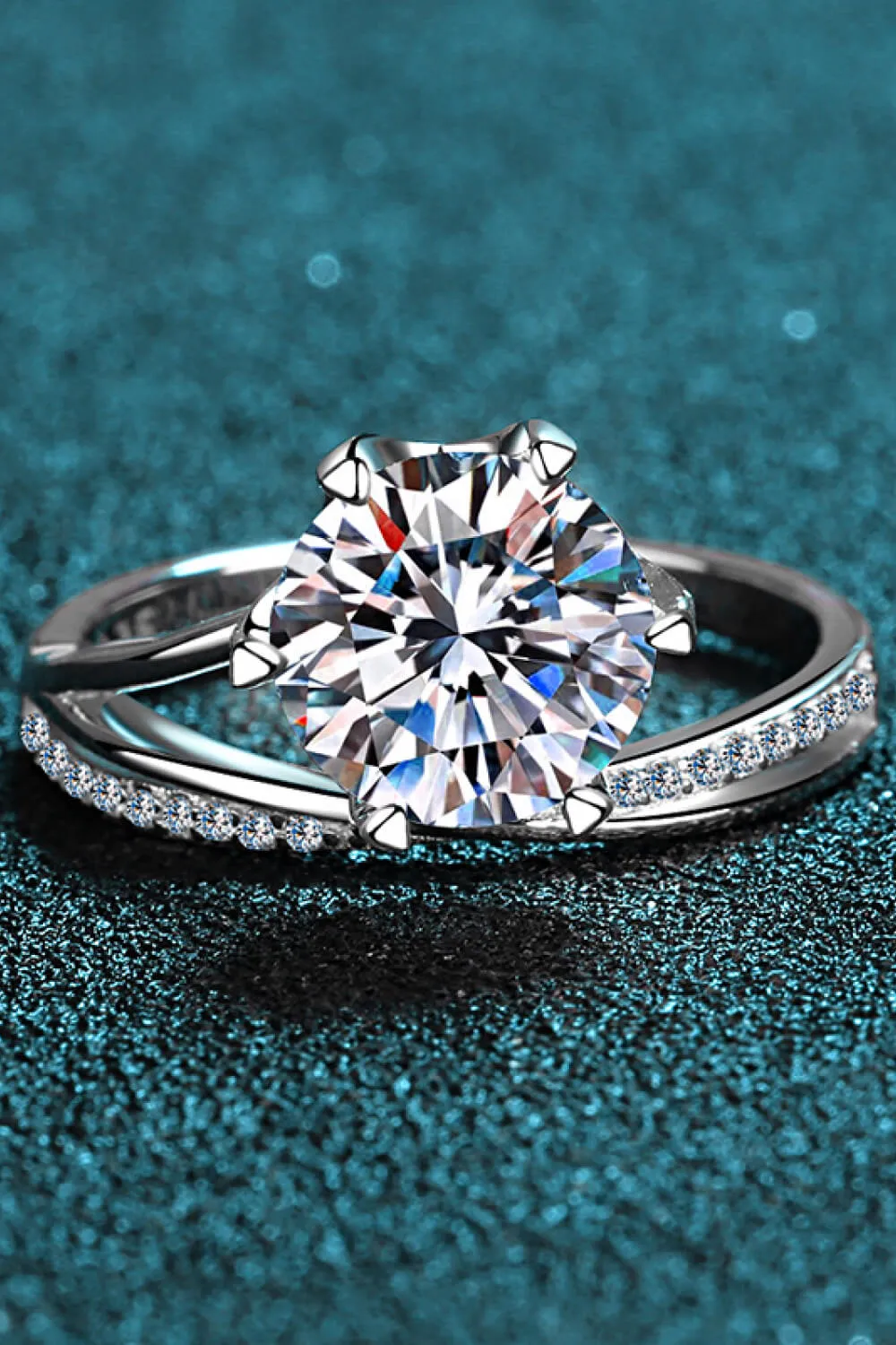 3 Carat Moissanite 6-Prong Ring, image 3