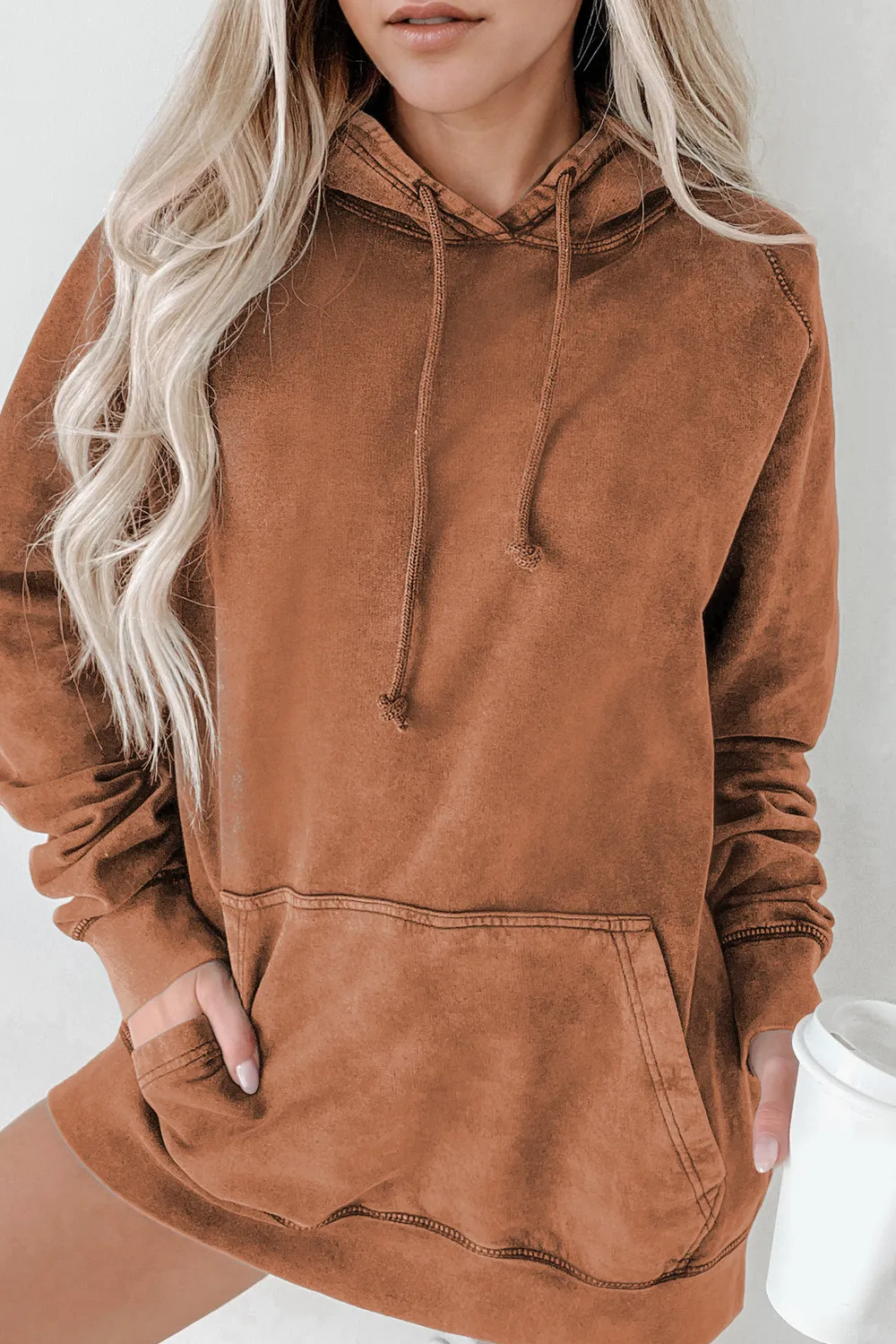Long Sleeve Front Pocket Hoodie, image 14