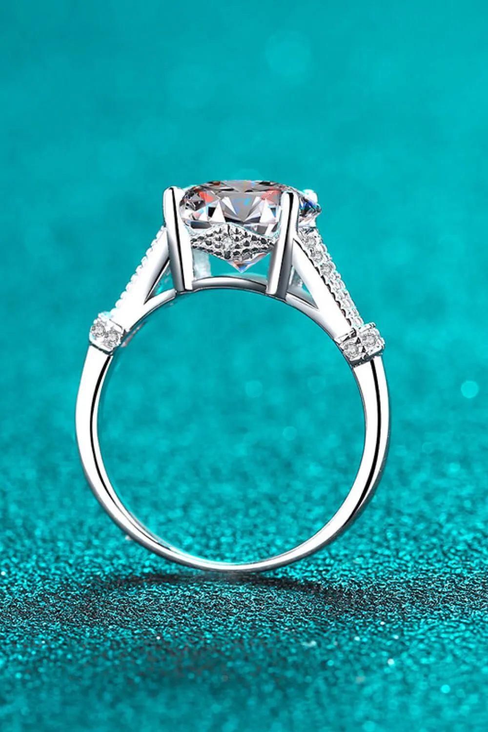 Unpredictable Day 3 Carat Moissanite Ring, image 4