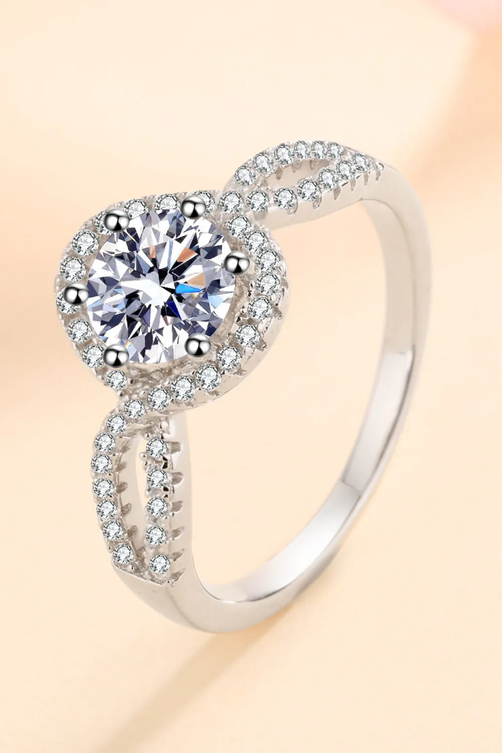 Feel The Joy 925 Sterling Silver Moissanite Ring, image 5