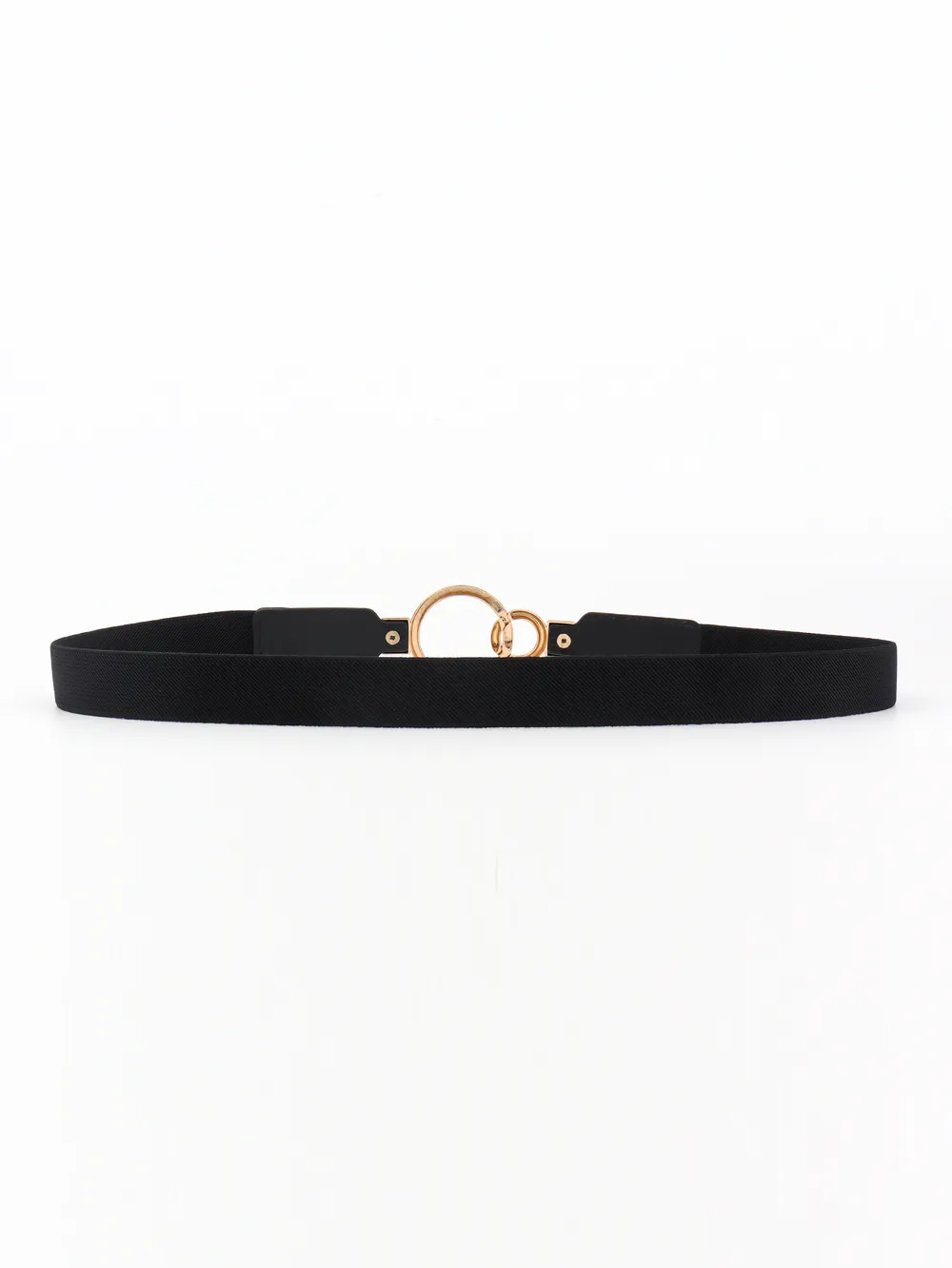 Double Ring Buckle Elastic PU Belt, image 5