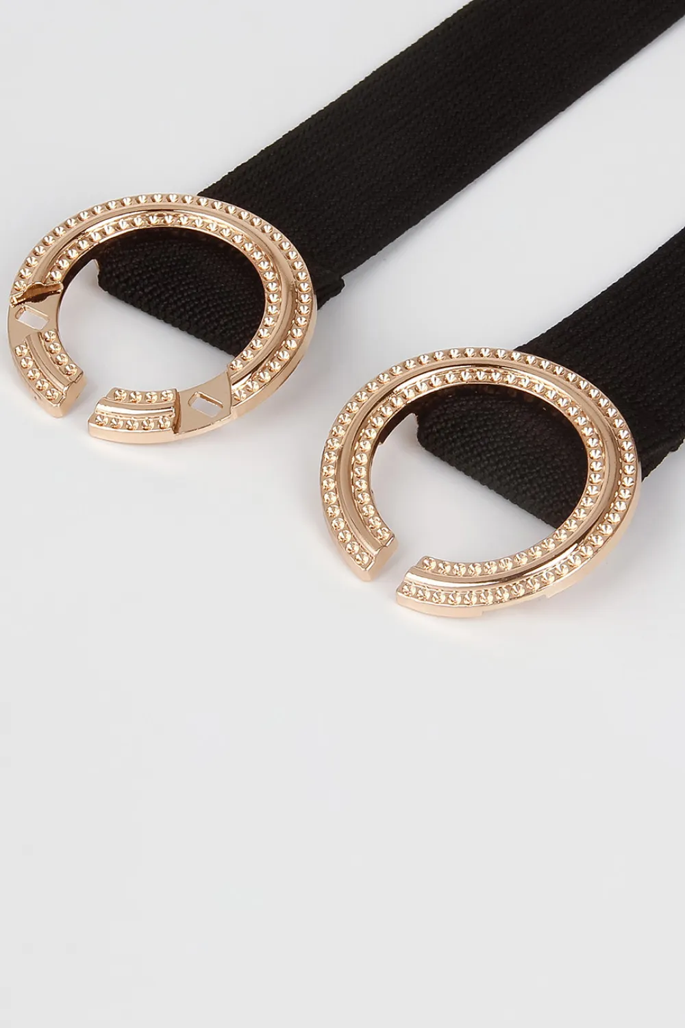 Double Hoop Buckle Elastic Belt, image 4