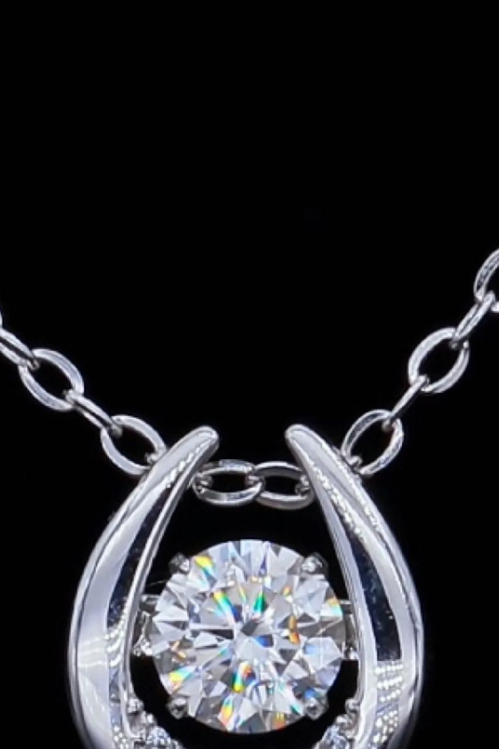 Moissanite Zircon Pendant Necklace, image 3