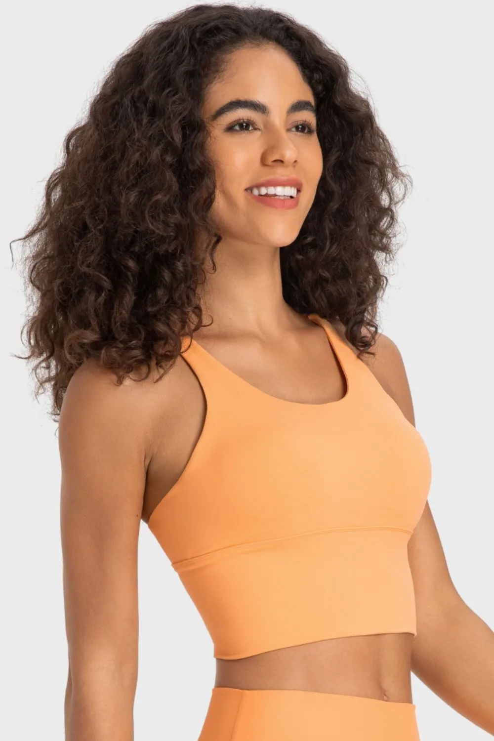 Crisscross Back Ladder Detail Sports Bra, image 11