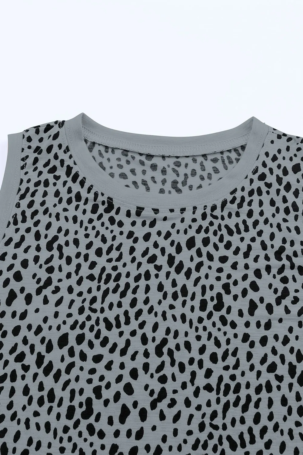 Printed Round Neck Tank Top, image 13