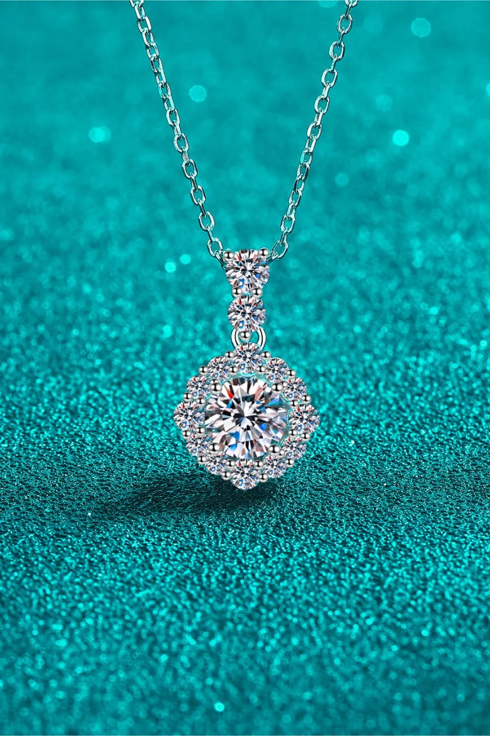 1 Carat Moissanite 925 Sterling Silver Necklace, image 6