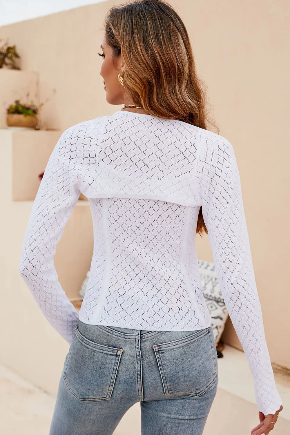 Scoop Neck Long Sleeve Knit Top, image 12
