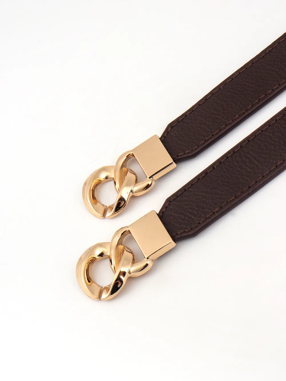 Zinc Alloy Buckle Elastic PU Belt, image 15