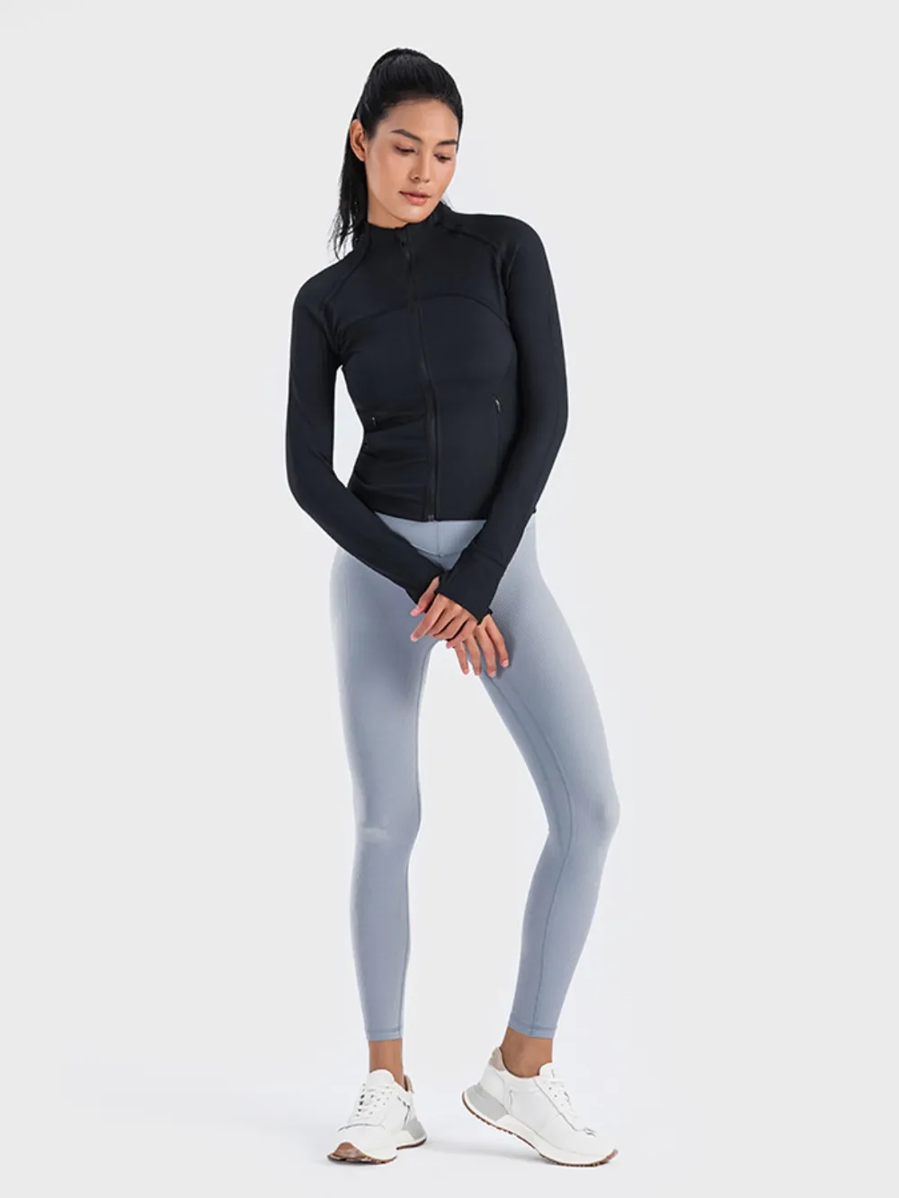 Zip-Up Long Sleeve Sports Jacket, image 9