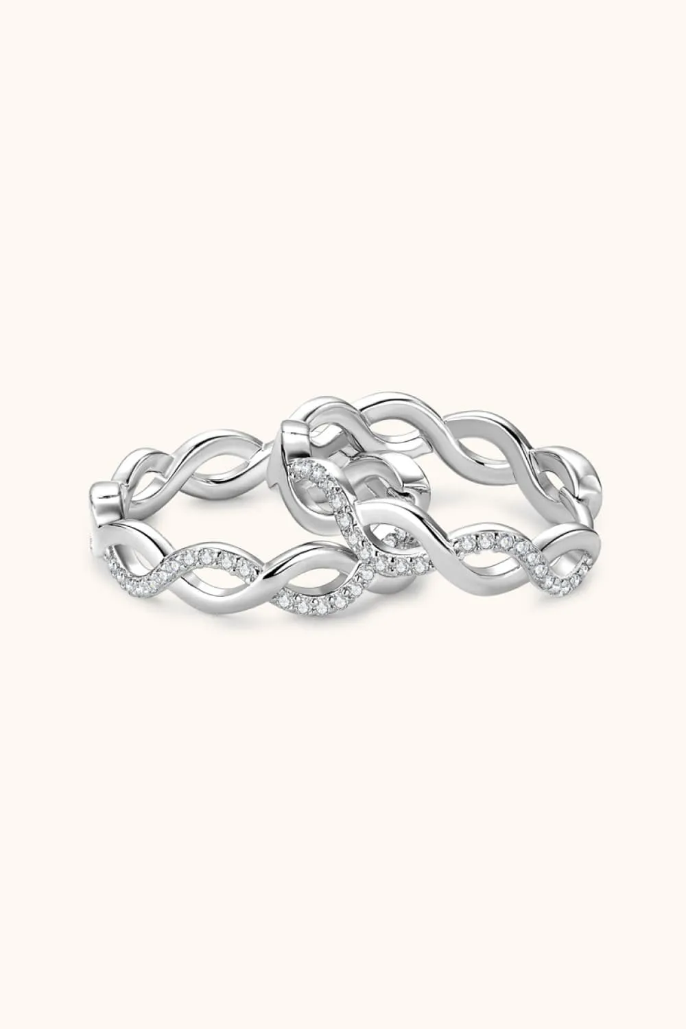 Moissanite Crisscross Hoop Earrings, image 5