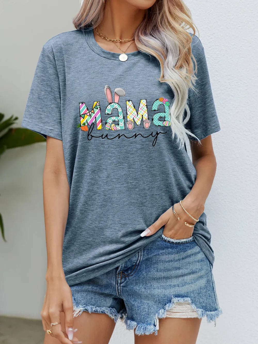 MAMA BUNNY Easter Graphic Tee, image 7