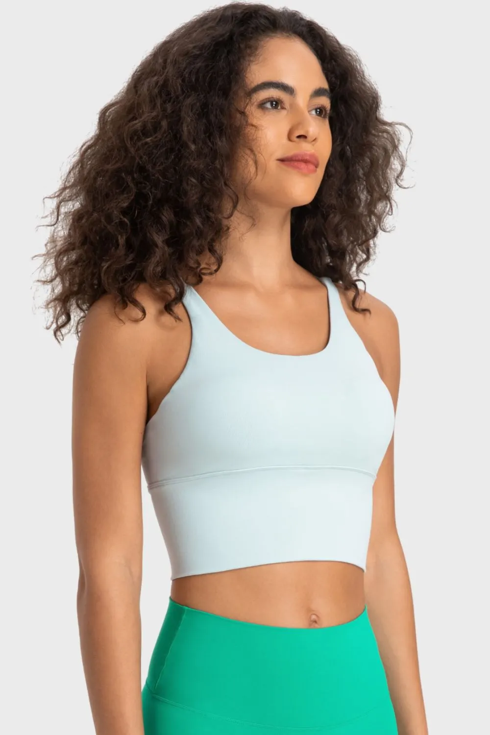 Crisscross Back Ladder Detail Sports Bra, image 12