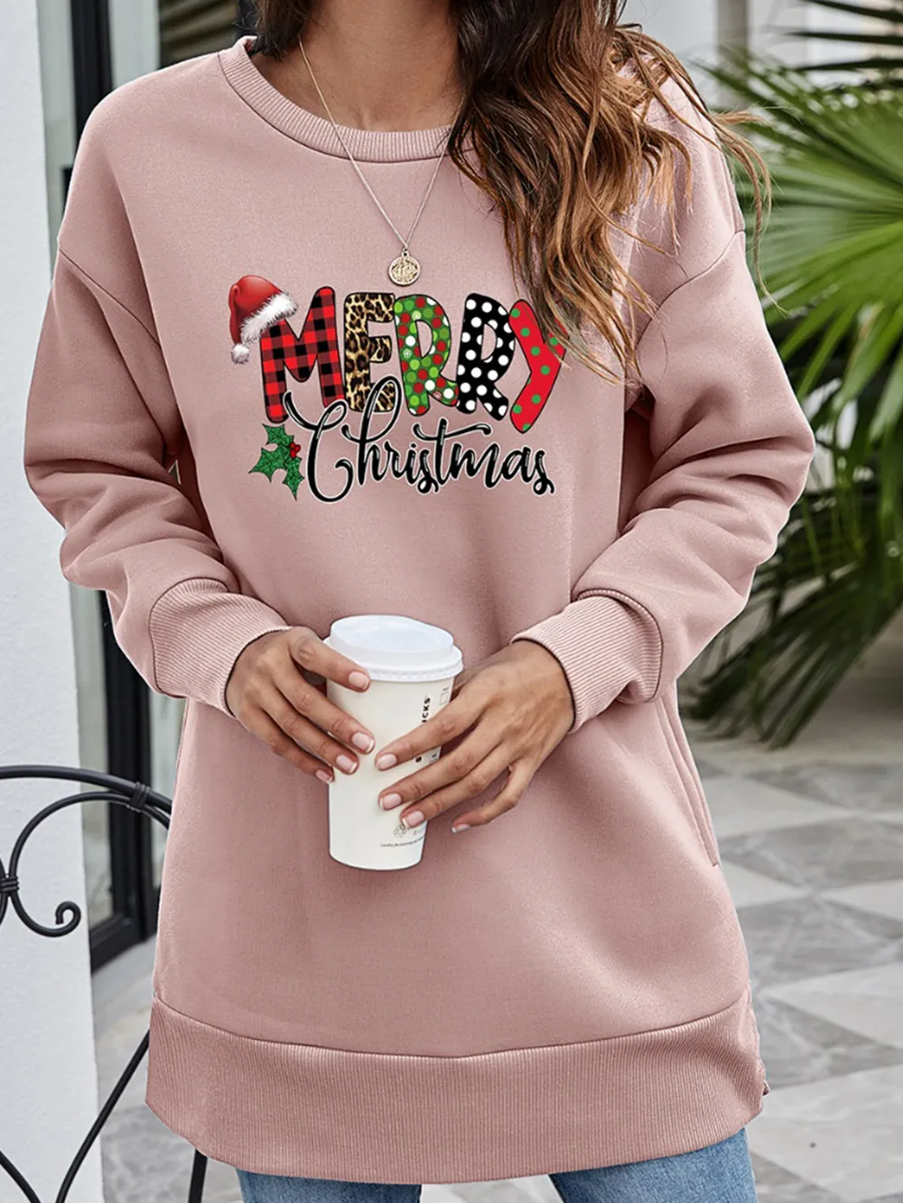 MERRY CHRISTMAS Graphic Sweatshirt, image 8