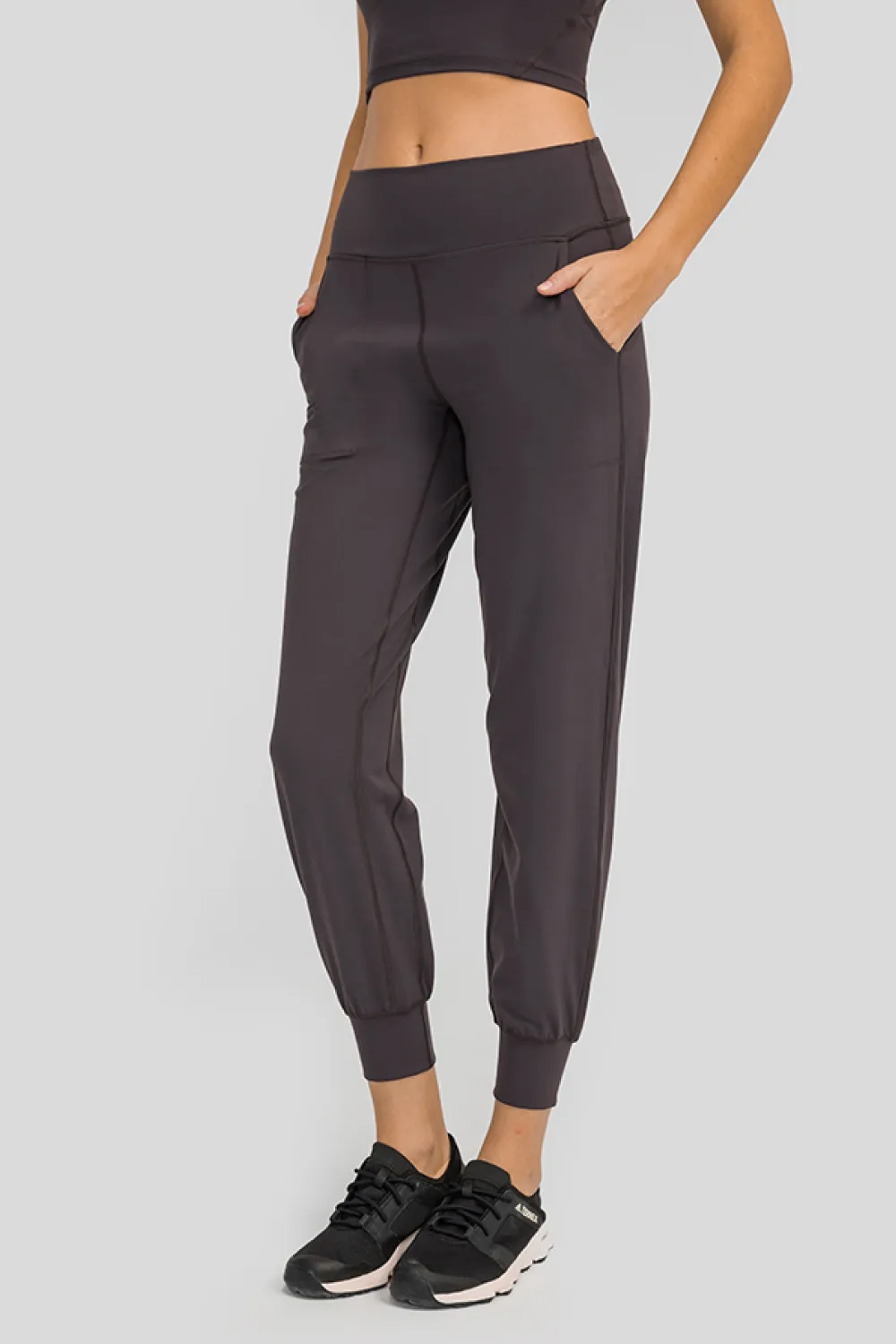 Wide Waistband Slant Pocket Pants, image 7
