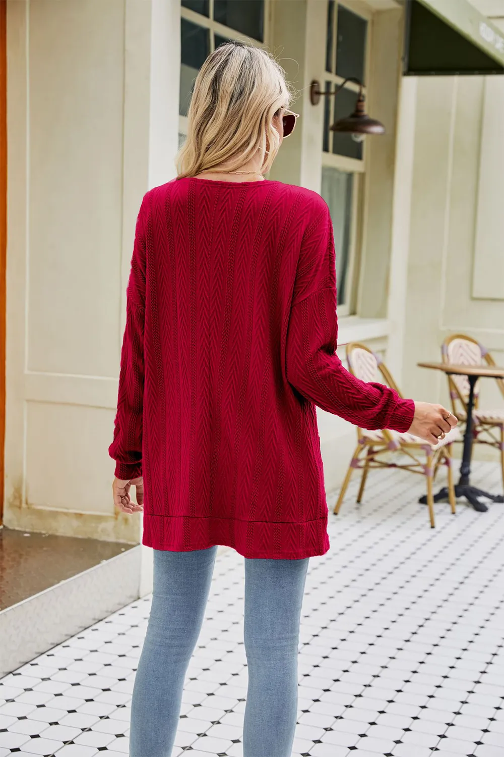 Long Sleeve Pocketed Cardigan, image 12