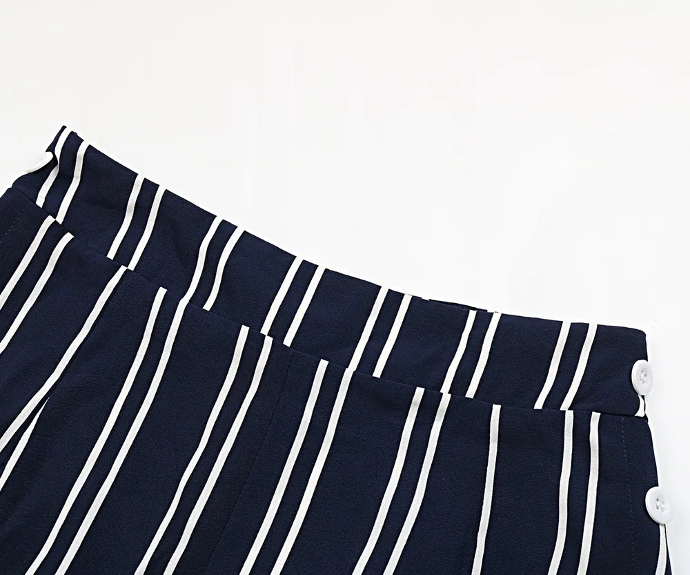 Striped Slit Wide Leg Pants, image 6
