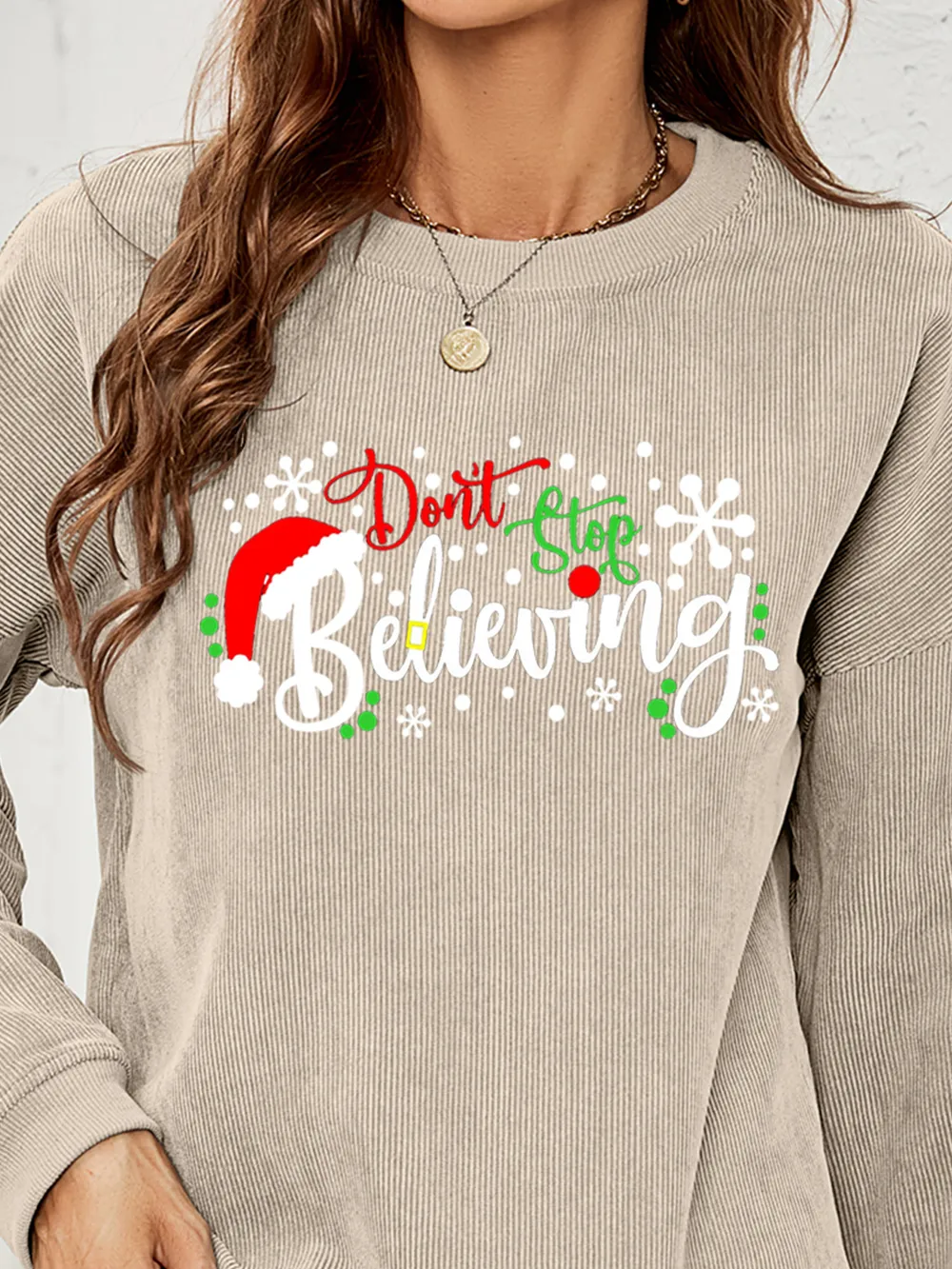 DON'T STOP BELIEVING Graphic Sweatshirt, image 12
