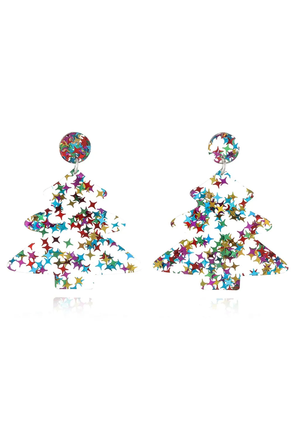 Christmas Tree Acrylic Earrings, image 8