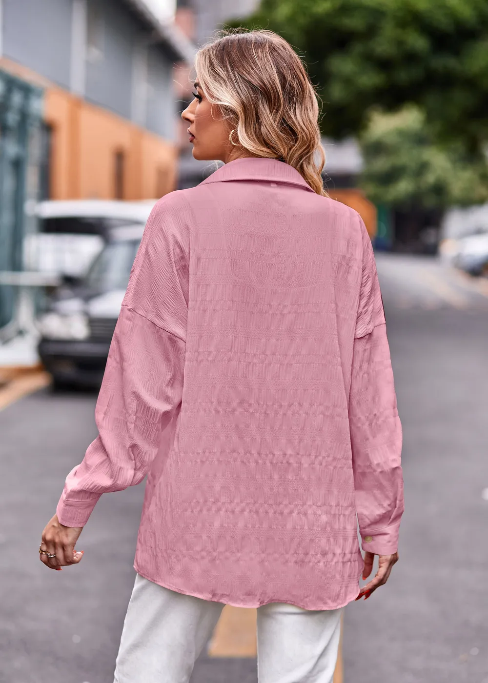 Dropped Shoulder Longline Shirt, image 9
