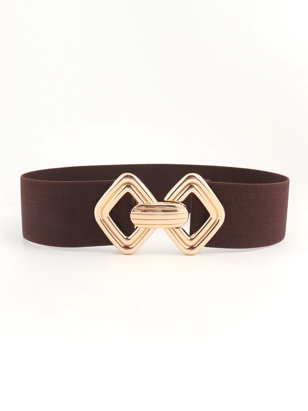Geometric Buckle Elastic Wide Belt, image 29