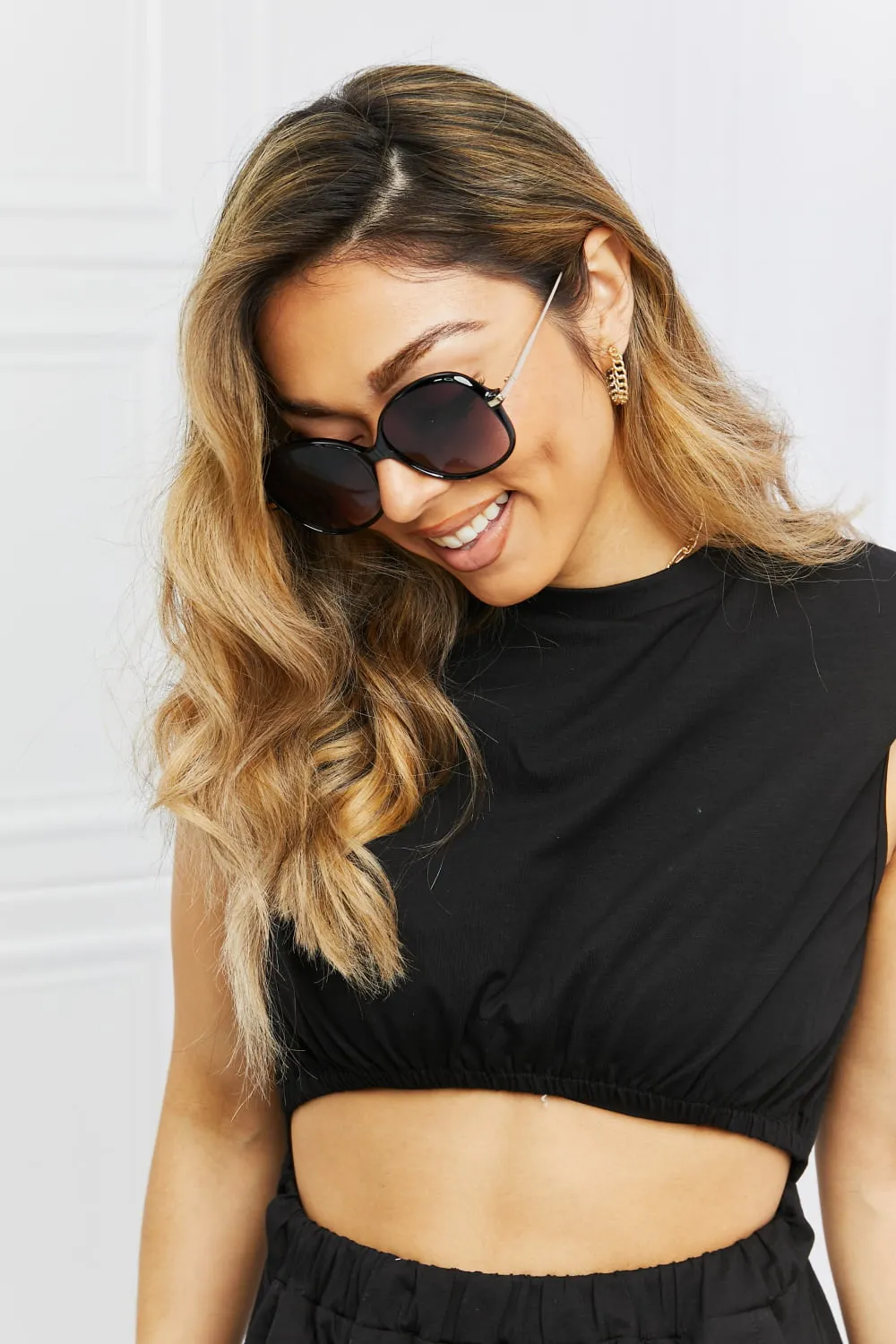 Metal-Plastic Hybrid Full Rim Sunglasses, image 11