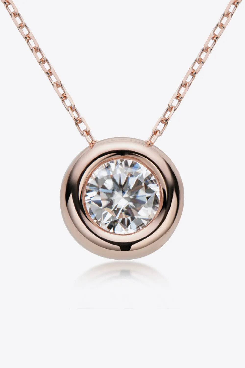 1 Carat Moissanite Pendant 925 Sterling Silver Necklace, image 7