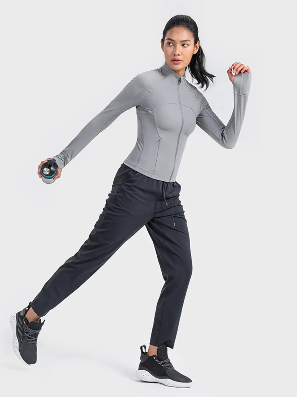 Zip-Up Long Sleeve Sports Jacket, image 10