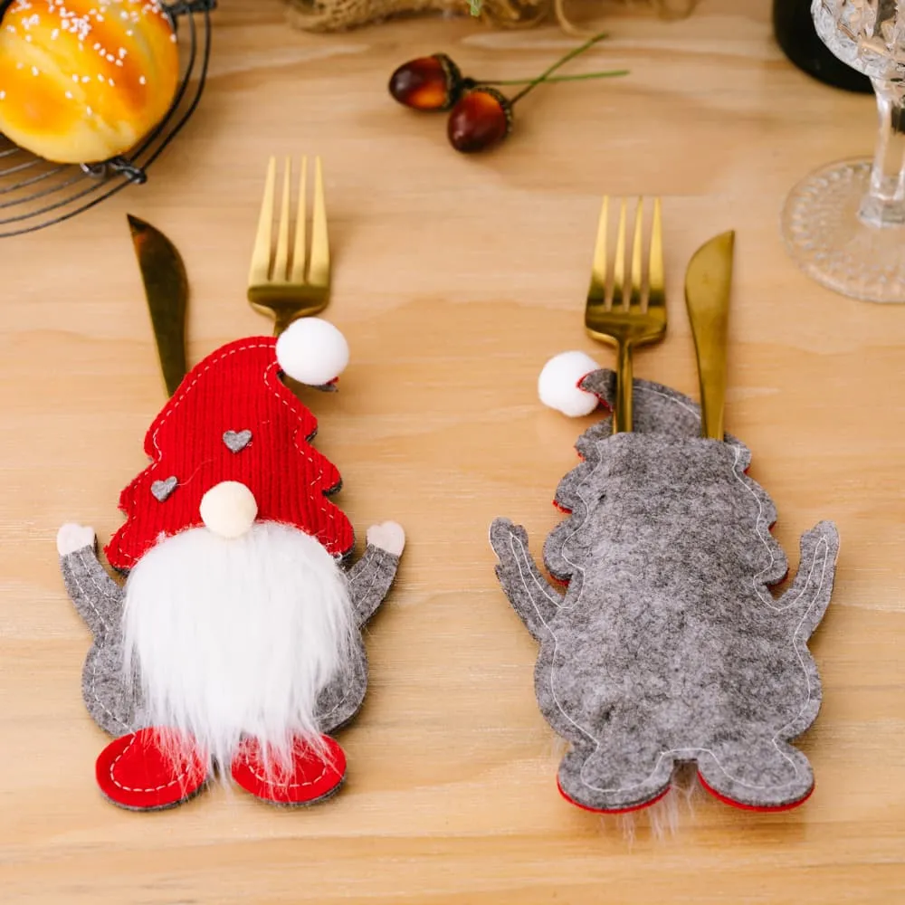 3-Piece Faceless Gnome Cutlery Holders, image 5